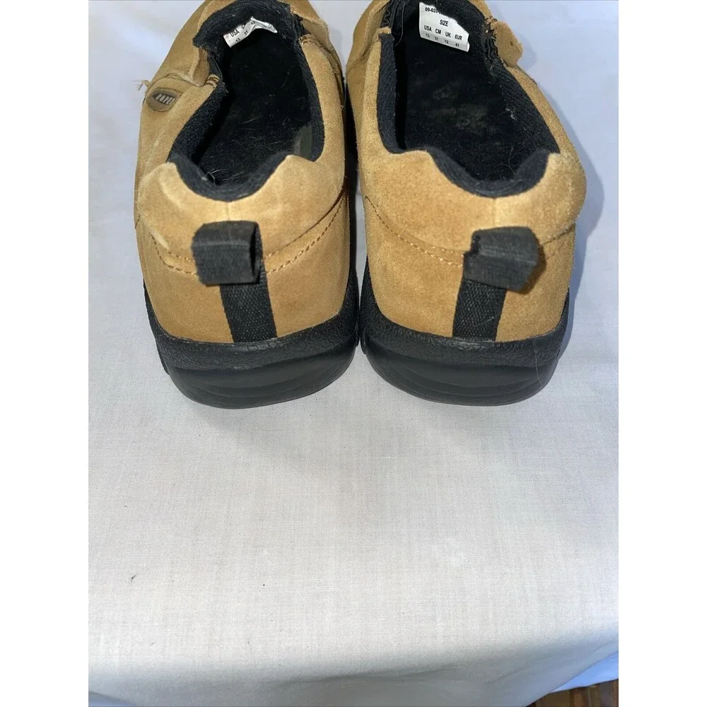 Roper Hiking Shoes Mens Size 13 M Tan Suede Leather Grip Sole Slip On